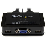 StarTech.com 2 Port USB VGA Cable KVM Switch - USB Powered with Remote Switch