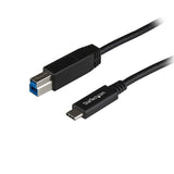 StarTech.com 3ft (1m) USB-B to USB-C Cable, USB 10Gbps, Data Cord, USB 3.2 Gen 2, USB-C Data Transfer Cable