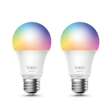 TP-Link Tapo Smart Wi-Fi Light Bulb, Multicolor, E27, 2-Pack