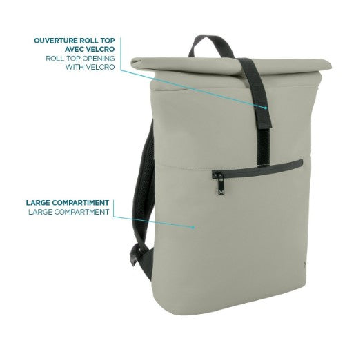 Mobilis 070012 backpack Roll top backpack Grey