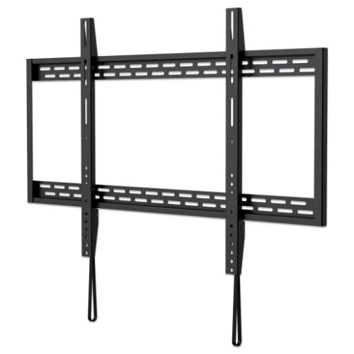 Manhattan Wall Mount for TV & Monitors (Fixed), For screens 60" to 100", VESA compatibility: all between 200x200mm to 900x600mm - check the dimensions of the four mounting holes on back of screen to ensure it fits, Max 50kg, Black, Bracket