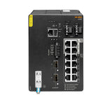 HPE Aruba Networking CX 4100i 12p 1GbE 8p Class4 PoE and 4p Class6 PoE 2p SFP+ DIN Mount Managed L2 Gigabit Ethernet (10/100/1000) Power over Ethernet (PoE) 4U Black