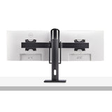 StarTech.com Crossbar Dual Monitor Desk Stand For Double 27-inch Screens, VESA Mount 75x75/100x100, Toolless Height Adjustment, Up To 13.2lb (6kg) Per Display