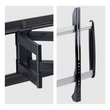 StarTech.com Ultra-Slim Articulating TV Wall Mount for up to 65-inch and 99lb/45kg Flat Screens, VESA 600x400, TAA-Compliant Low-Profile Bracket