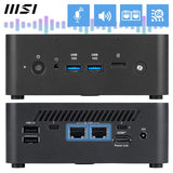 MSI Cubi NUC AI+ 2MG Intel Core Ultra 9 288V, Desktop PC, NUC, SFF, Mini Computer, HTPC, (32GB RAM, 1TB Storage, Windows 11 PRO NextGen Premium), Intel Arc Graphics/Embedded DDR5/Dual ThunderBolt 4/HDMI/Dual LAN/WiFi 6E/BT 5.3/VESA