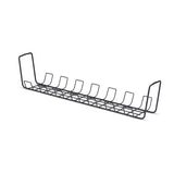 StarTech.com Under Desk Cable Management Tray, 24" Long, Metal Basket Style Cable Organizer, Screw-On Installation, Power Bar Holder, Metal, Black, TAA-Compliant