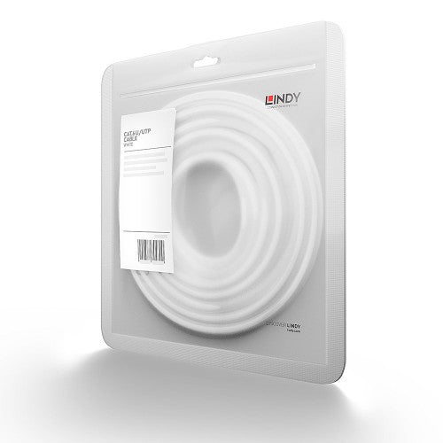 Lindy 10m Cat.6 U/UTP Network Cable, White