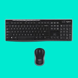 Logitech 920-004508 keyboard Mouse included Home RF Wireless QWERTY US International Black