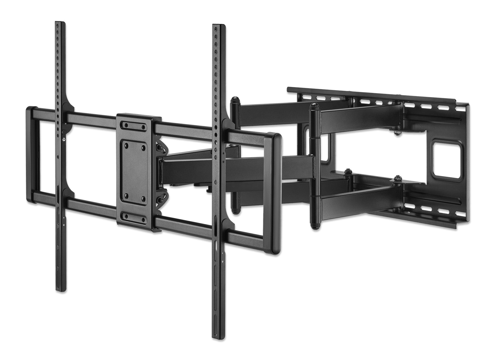 Manhattan TV & Monitor Mount, Wall, Full Motion, 1 screen, Screen Sizes: 60-120", Black, VESA 200x200 to 900x600mm, Max 120kg, LFD, Tilt & Swivel with 3 Pivots, Lifetime Warranty  - AV & Photo - Manhattan