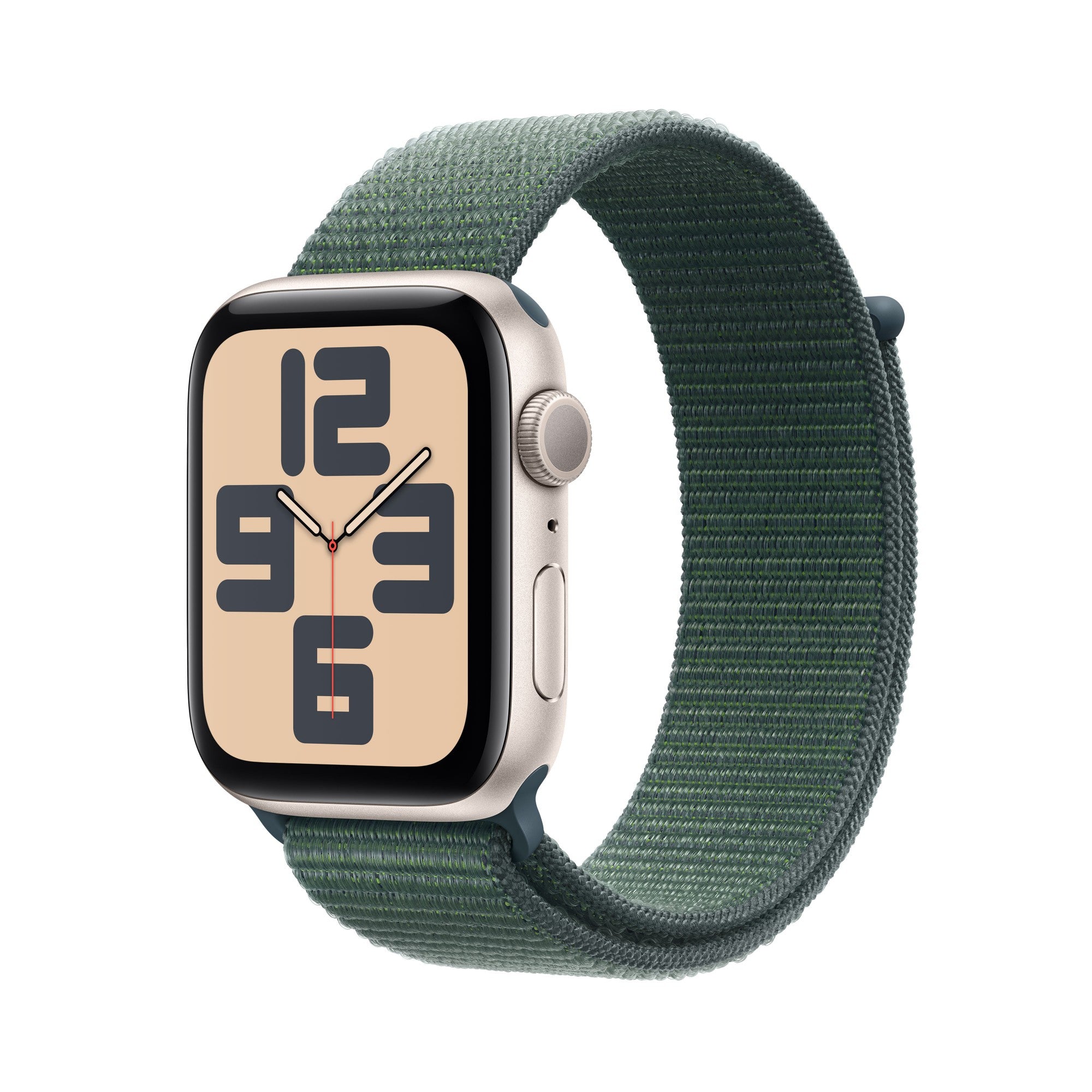 Watch SE GPS 44mm Starlight Aluminium Case with Lake Green Sport Loop