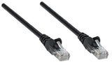 Intellinet Network Patch Cable, Cat6A, 0.25m, Black, Copper, S/FTP, LSOH / LSZH, PVC, RJ45, Gold Plated Contacts, Snagless, Booted, Lifetime Warranty