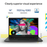 ASUS Vivobook Go 14 E1404TA-EB119WS Intel® N N150 Laptop 35.6 cm (14") Full HD 8 GB LPDDR5-SDRAM 128 GB UFS Wi-Fi 6 (802.11ax) Windows 11 Home Black