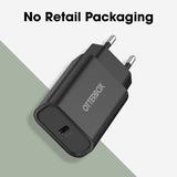 OtterBox Standard EU Wall Charger 30W - 1X USB-C 30W USB-PD Black