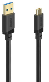 Hama USB Cable, USB-A Plug – USB-C Plug, USB 3.2 Gen 1, 5 Gbit/s, 0.75 m