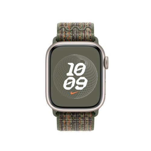 Apple 41mm Sequoia/Orange Nike Sport Loop