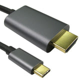 Cables Direct USB3C-8KHDMI-1MA HDMI cable 1 m HDMI Type A (Standard) USB Type-C Black, Grey