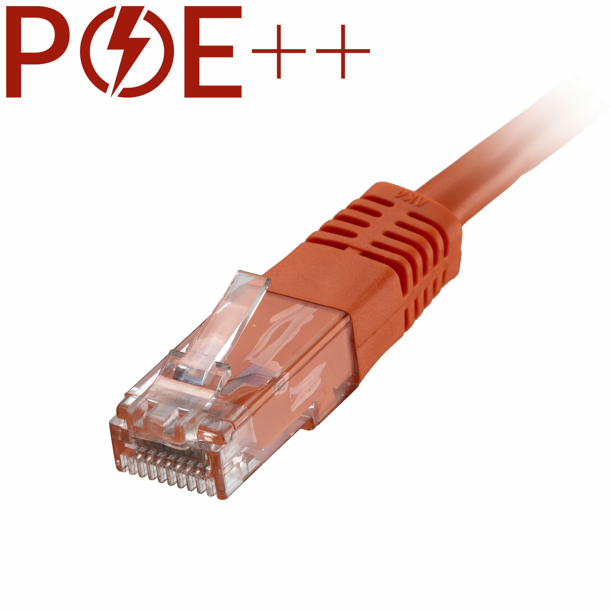 Cablenet 0.3m Cat6 RJ45 Orange U/UTP PVC 24AWG Flush Moulded Booted Patch Lead  - Computer Cables - Cablenet