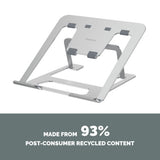 Fellowes Alumia Laptop Riser Portable Laptop Stand Max Size 15 inch Max Weight 5kg Silver
