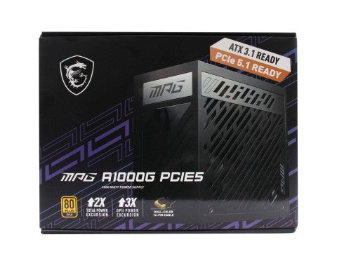 MSI MPG A1000G PCIE5 power supply unit 1000 W 20+4 pin ATX ATX Black