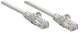 Intellinet Network Patch Cable, Cat5e, 10m, Grey, CCA, U/UTP, PVC, RJ45, Gold Plated Contacts, Snagless, Booted, Lifetime Warranty