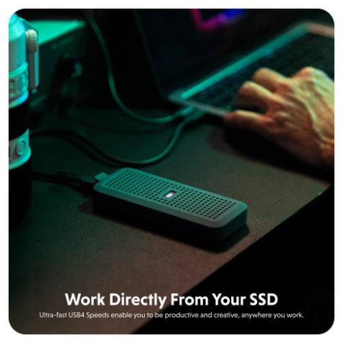 HYPER HD5001GL storage drive enclosure SSD enclosure Black M.2