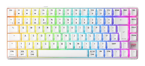 CHERRY XTRFY K33 Compact Wireless keyboard Gaming USB + RF Wireless + Bluetooth QWERTY UK English White