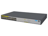 Hewlett Packard Enterprise 1420-24G-PoE+ (124W) Unmanaged L2 Gigabit Ethernet (10/100/1000) Power over Ethernet (PoE) 1U Grey