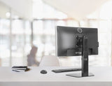 Manhattan Desk Mount for TV & Monitors (Gas Spring), Stand Assembly, Tilt/Swivel/Rotation/Height, For screens: 10" to 27", VESA compatibility: 75x75 and 100x100mm - check the dimensions of the four mounting holes on back of screen to ensure it fits, Max 8