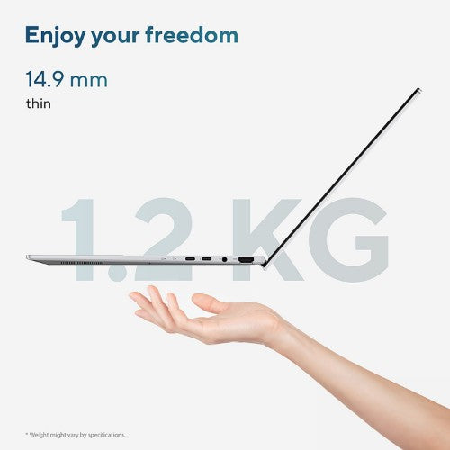 ASUS Zenbook 14 OLED UX3405MA-PZ306W Intel Core Ultra 9 185H Laptop 35.6 cm (14") Touchscreen 3K 32 GB LPDDR5x-SDRAM 1 TB SSD Wi-Fi 6E (802.11ax) Windows 11 Home Blue