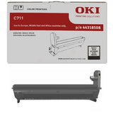 OKI 44318508 Drum kit black, 20K pages ISO/IEC 19752 for OKI C 711