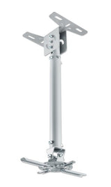 Manhattan Projector Mount, Ceiling, Universal, Tilt & Swivel, Height Range: 57 to 82cm, Max 20kg, Silver, Lifetime Warranty