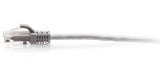 C2G 0.3m Cat6a Snagless Unshielded (UTP) Slim Ethernet Patch Cable - Grey
