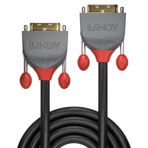 Lindy 1m DVI-D Dual Link Cable, Anthra Line