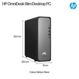 HP OmniDesk Slim S03-0013na Intel Processor 300 300 8 GB DDR5-SDRAM 256 GB SSD Windows 11 Home Tower PC Silver