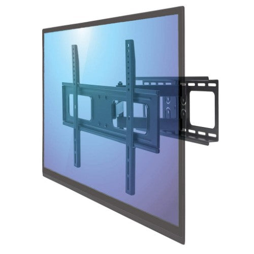 Manhattan Wall Mount for TV & Monitors (Full Motion), For screens 37" to 65", VESA compatability: all between 200x200mm and 600x400mm - check the dimensions of the four mounting holes on back of screen to ensure it fits, Max 50kg, Black, Bracket, Lifetime