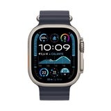 Apple Watch Ultra 2 GPS + Cellular 49mm Natural Titanium Case with Navy Ocean Band