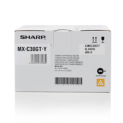 Sharp MXC-30GTY Toner-kit yellow, 6K pages ISO/IEC 19752 for Sharp MX-C 250 F  - Printers & Scanners - Sharp