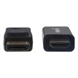 Manhattan DisplayPort 1.2 to HDMI Cable, 4K@60Hz, 1.8m, Male to Male, DP With Latch, Black, Not Bi-Directional, Three Year Warranty, Equivalent to 6F-DP-HDMI-4K60-HDR (except 20cm shorter)