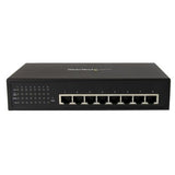 StarTech.com 8 Port Unmanaged Industrial Gigabit Power over Ethernet Switch - 802.3af/at PoE+ Switch - Wall Mountable