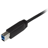 StarTech.com 6.6ft (2m) USB-B to USB-C Cable, USB 5Gbps, Data Cord, USB 3.0, USB-C Data Transfer Cable