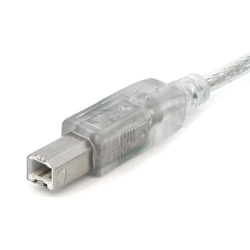StarTech.com 10 ft Transparent USB 2.0 Cable - A to B