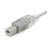 StarTech.com 10 ft Transparent USB 2.0 Cable - A to B