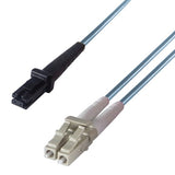 connektgear 3m Duplex Fibre Optic Multi-Mode Cable OM3 50/125 Micron MT to LC Aqua