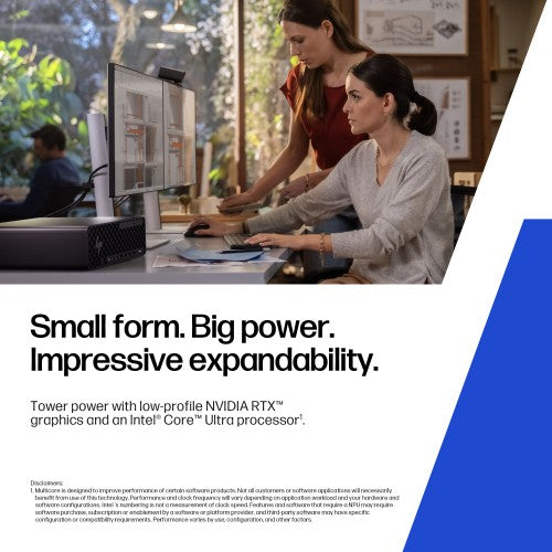 HP Z2 SFF G1i Wolf Pro Security Edition Intel Core Ultra 9 285K 128 GB DDR5-SDRAM 2 TB SSD Windows 11 Pro Workstation AI Workstation, AI PC Black