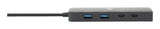 V7 2.5G Ethernet Adapter USB-C Male to USB A Female x 2, USB-C Female x1, RJ45 Female x1 Black
