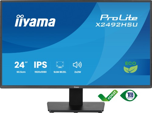 iiyama ProLite 24” IPS Full HD panel with 4-side slim bezel and B energy class