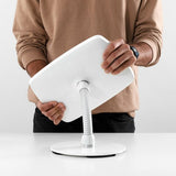 Bouncepad Original Counter Flex | Covered Front Camera and Home Button | White | Samsung Galaxy Tab A9+ and A11+ 11-inch (2023 - 2025)