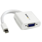 StarTech.com Mini DisplayPort to VGA Adapter - Active Mini DP to VGA Converter - 1080p Video - mDP or Thunderbolt 1/2 Mac/PC to VGA Monitor/Projector/Display - mDP 1.2 to VGA Dongle - White