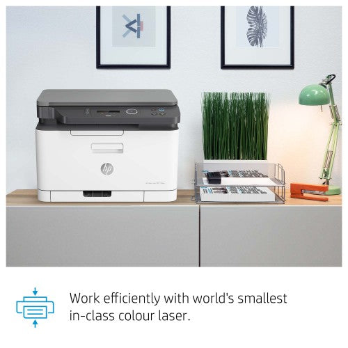 HP Color Laser Laser 178nw Wireless Multifunction Color Printer, Copier, Scanner; Duplex