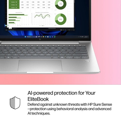 HP EliteBook 6 G1i AI Intel Core Ultra 5 225U Laptop 35.6 cm (14") WUXGA 16 GB DDR5-SDRAM 512 GB SSD Wi-Fi 6E (802.11ax) Windows 11 Pro AI PC Silver